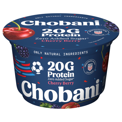 Chobani Zero Added Sugar Lowfat Greek Cherry Berry Yogurt
