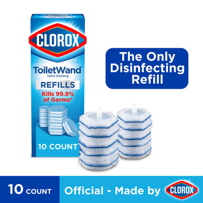 Clorox ToiletWand® Disinfecting Refills, Disposable Wand Heads