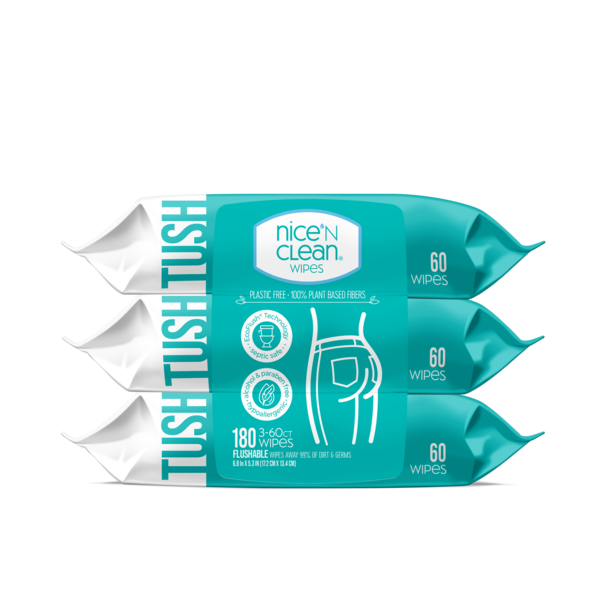 Nice N CLEAN Flushable Moist Wipes Gentle Cleansing Personal Care  DestGlow