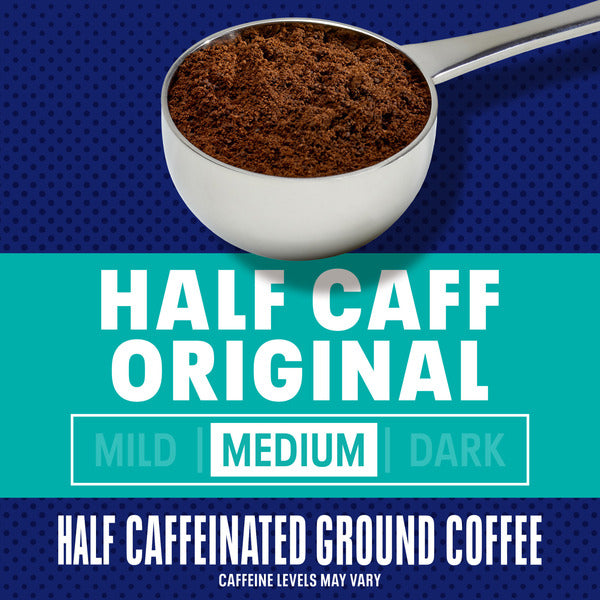 Maxwell House Half Caff Medium Roast Ground Coffee - Caffeine levels may vary  DestGlow