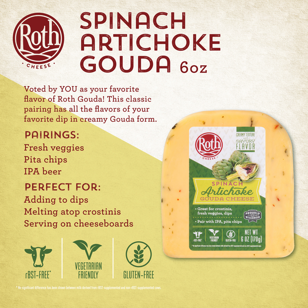 Roth Spinach Artichoke Gouda Cheese  DestGlow