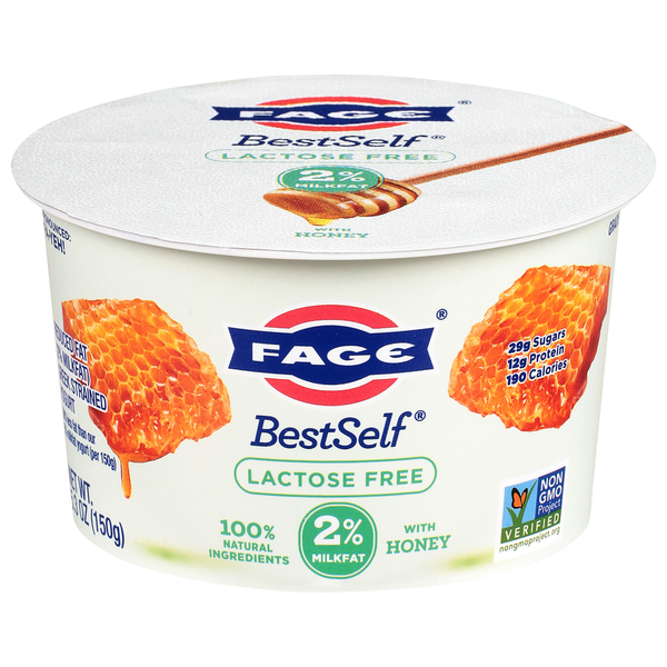 FAGE Lactose Free Reduced Fat Greek Strained Yogurt with Honey  DestGlow