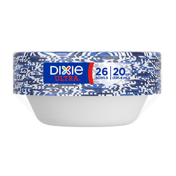 DIXIE Paper Bowls, 20oz Disposable Bowl (Designs May Vary)  DestGlow