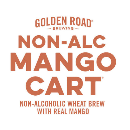 Golden Road Brewing Brewing Mango Cart Non-Alcoholic Wheat Brew, 6 Pack 12 Fl Oz Cans