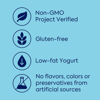 Dannon Plain Low Fat Yogurt, Excellent Source of Calcium and Good Source of Protein with the Rich and Creamy Taste of Plain Flavored Yogurt, 32 OZ Quart
