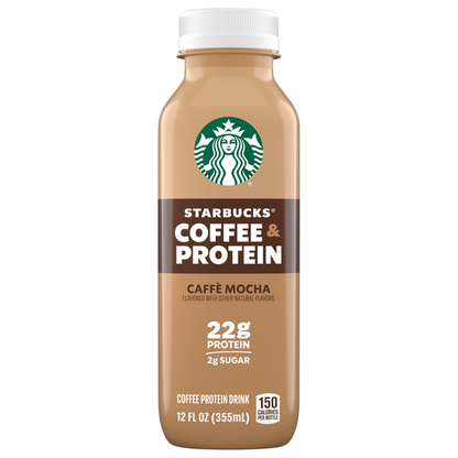 Starbucks Coffee &amp; Protein Cafe Mocha Iced Coffee Bottle  DestGlow