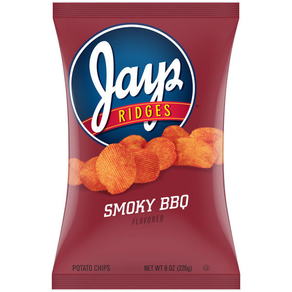 Jays Ridges Smoky BBQ Flavored Potato Chips  DestGlow
