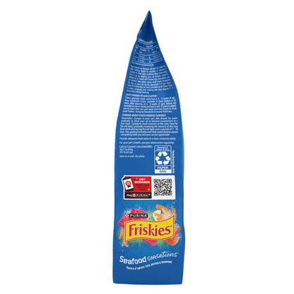 Purina Friskies Dry Cat Food Seafood Sensations With Salmon, Tuna, and Shrimp Flavors