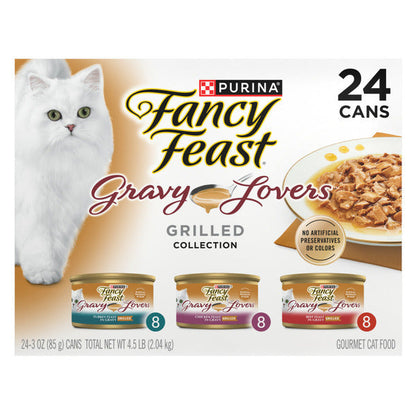 Purina Fancy Feast Gravy Lovers Poultry and Beef Grilled Gourmet Wet Cat Food