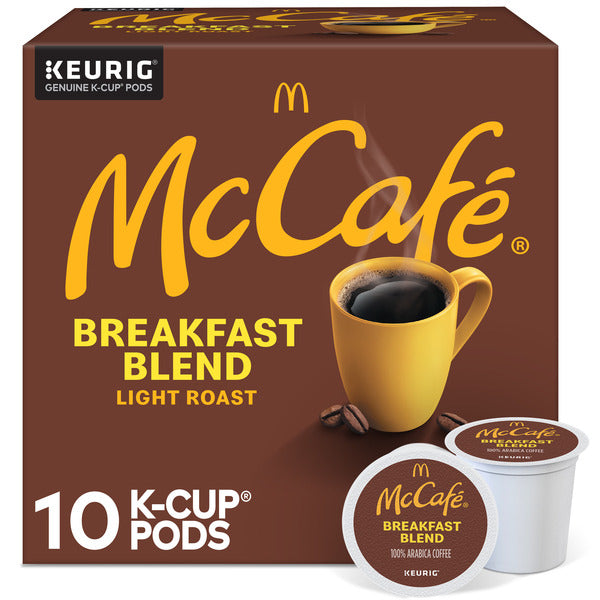 McDonald’s McCafé Breakfast Blend Light Roast Coffee K-Cup Pods