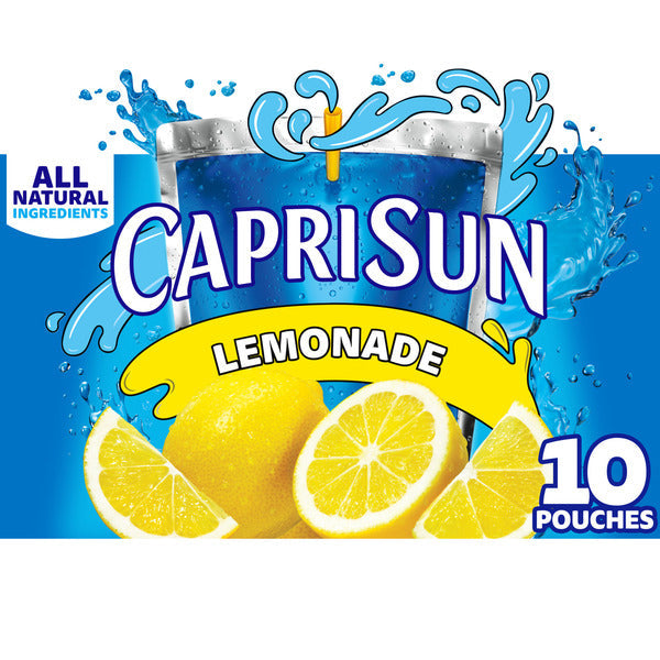Capri Sun Lemonade Naturally Flavored Kids Juice Drink Pouches  DestGlow