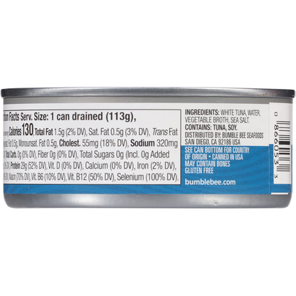 Bumble Bee Solid White Albacore Tuna in Water  DestGlow