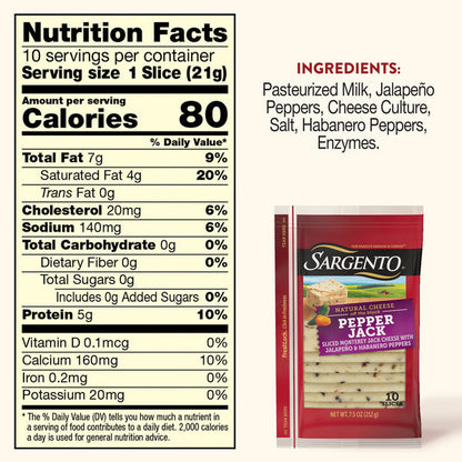 Sargento Pepper Jack Slices