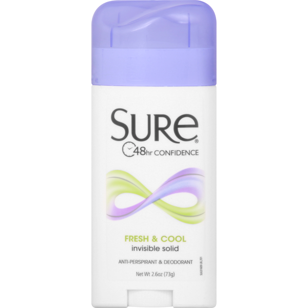 Sure Invisible Solid Fresh &amp; Cool Anti-Perspirant &amp; Deodorant  DestGlow