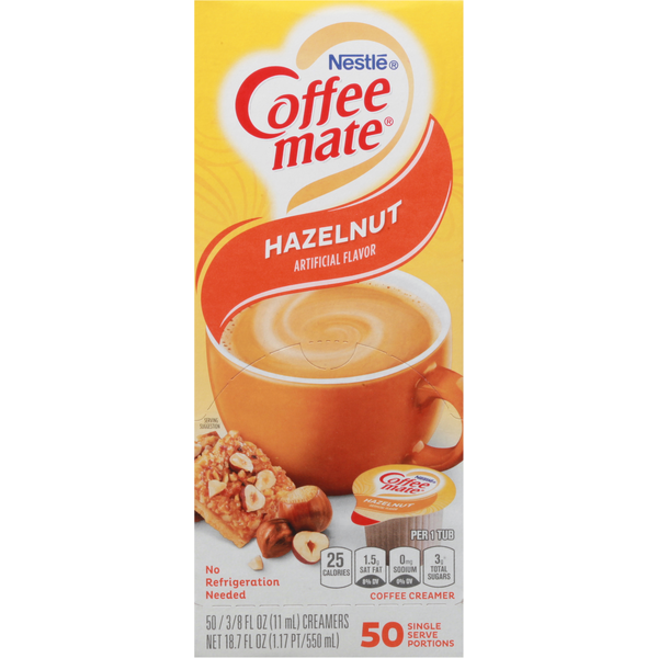 Coffee mate Hazelnut Liquid Coffee Creamer Single Serve Portions  DestGlow