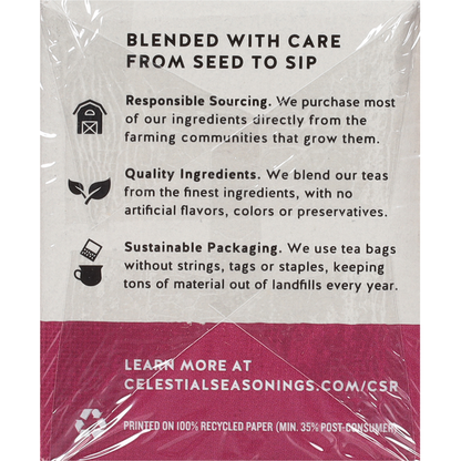 Celestial Seasonings Wellness Tea, Caffeine Free, Echinacea Immune Boost, Tea Bags