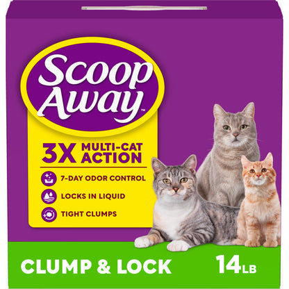 Scoop Away Clump and Lock Cat Litter, Fresh Spring Air Scented