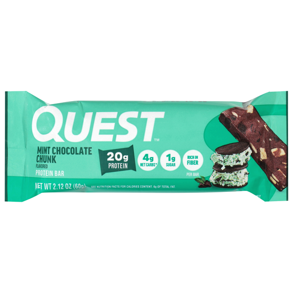 Quest Protein Bar, Mint Chocolate Chunk  DestGlow