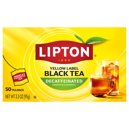 Lipton Decaffeinated Yellow Label Black Tea  DestGlow