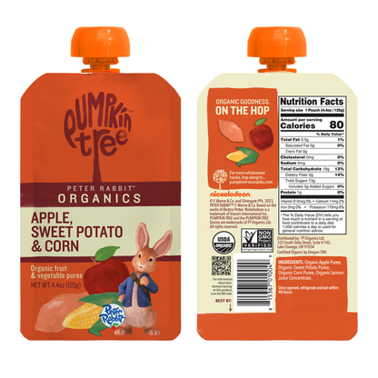 Pumpkin Tree Fruit &amp; Vegetable Puree, Apple, Sweet Potato &amp; Corn, Organic
