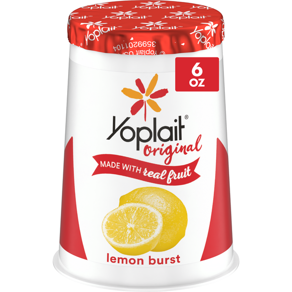 Yoplait Original Low Fat Lemon Burst Yogurt Cup  DestGlow