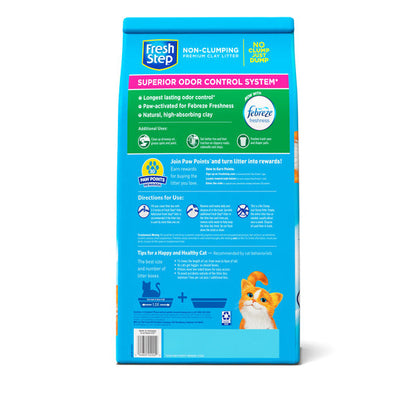Fresh Step Non Clumping Cat Litter With Febreze Freshness, With 7-Day Odor Control