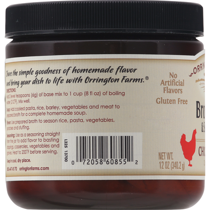 Orrington Farms Chicken Flavored Broth Base &amp; Seasoning