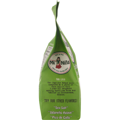 Mi Nina Tortilla Chips, White Corn, Spicy Chipotle Lime