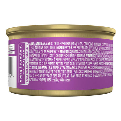 Purina Fancy Feast Tender Beef and Liver Feast Classic Grain Free Wet Cat Food Pate  DestGlow