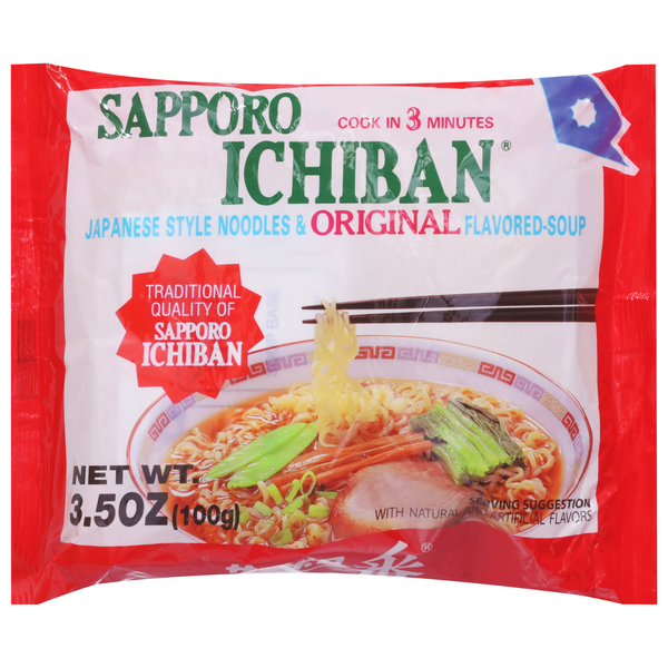 Sapporo Noodles &amp; Soup, Japanese Style, Original Flavored