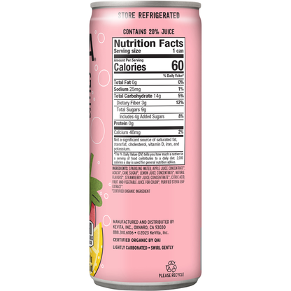 KeVita Strawberry Sparkling Lemonade with Prebiotics