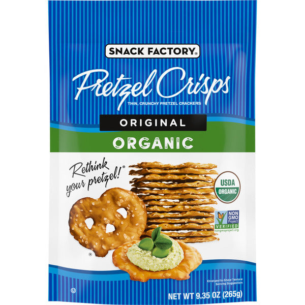 Snack Factory  Organic Original Flavor Pretzel Crisps  DestGlow