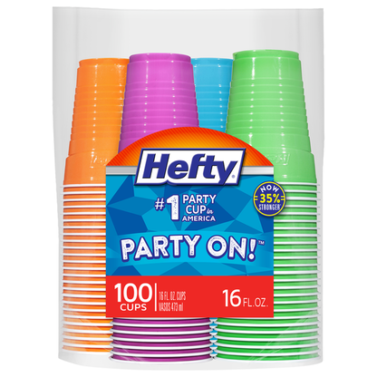 Hefty Assorted Colors Cups