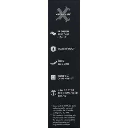 ASTROGLIDE Personal Lubricant, Premium Silicone