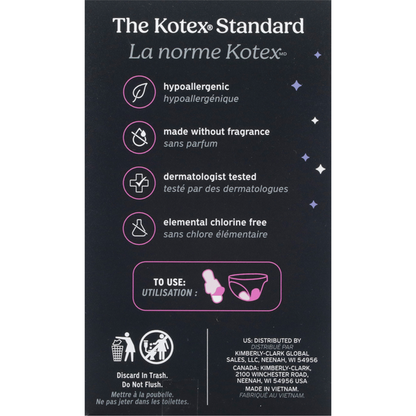 U by Kotex Ultra Thin Overnight Pads + Wings