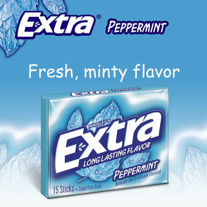 Extra Gum Peppermint Sugar Free Chewing Gum Stocking Stuffers Stick  DestGlow