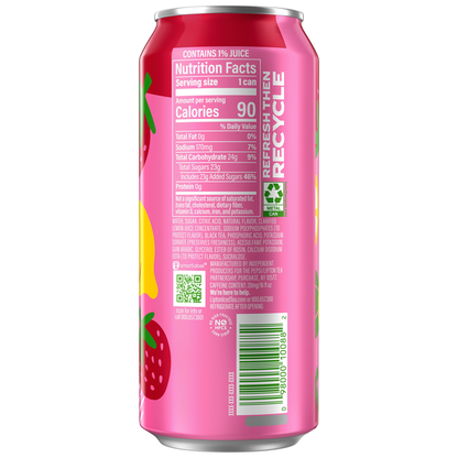 Lipton Fusions Iced Tea Strawberry Lemonade 16 Fl Oz  DestGlow