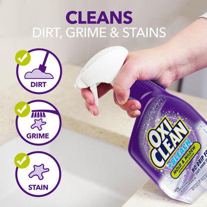 OxiClean No Drip Foam Mold &amp; Mildew Stain Remover with Bleach