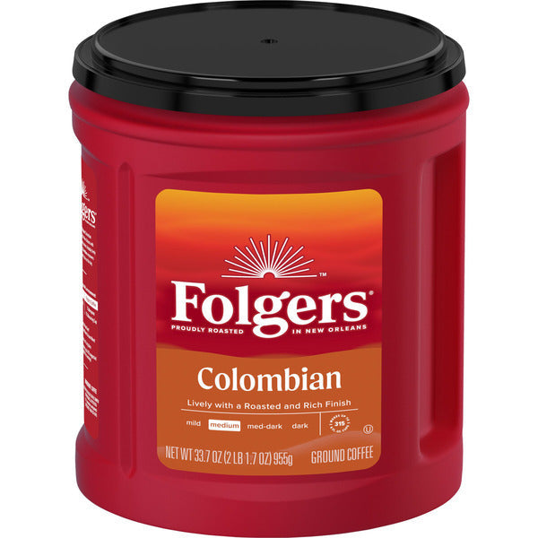 Folgers Colombian Ground Coffee, Medium Roast  DestGlow