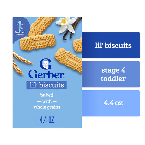Gerber Graduates Cookies &amp; Crackers Vanilla Wheat Biscuits