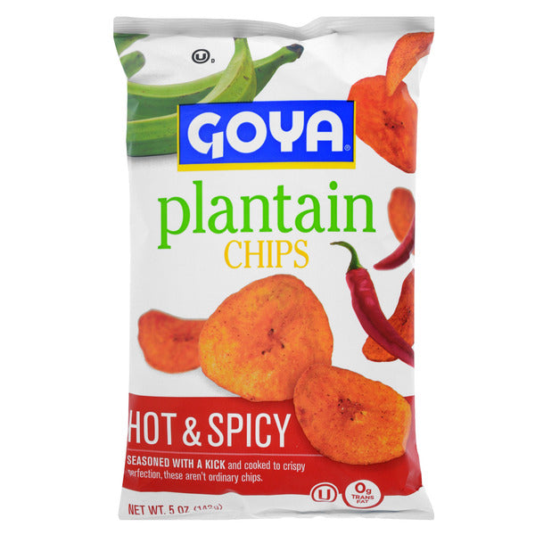 Goya Plantain Chips, Hot &amp; Spicy  DestGlow