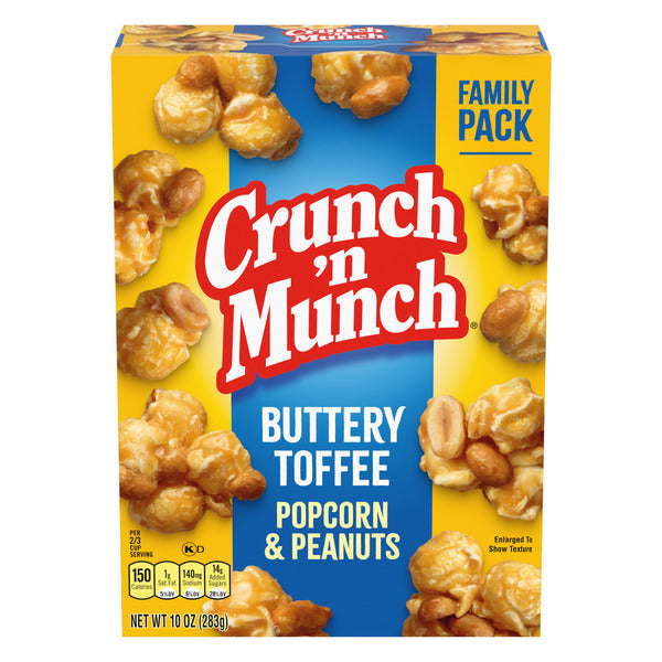 Crunch ‘n Munch Buttery Toffee Popcorn with Peanuts  DestGlow