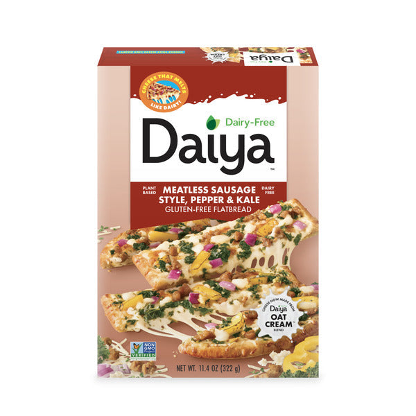 Daiya Dairy Free Gluten Free Meatless Italian Sausage Style Crumbles Flatbread Pizza  DestGlow