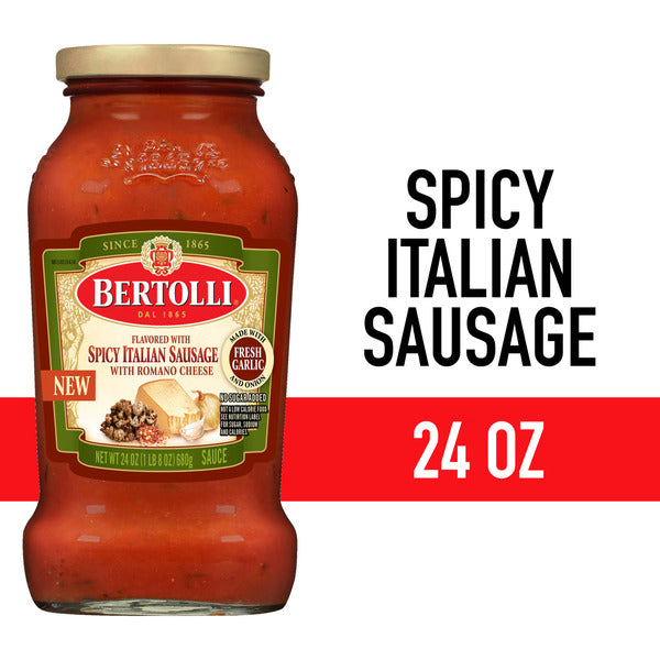 Bertolli Spicy Italian Sausage Pasta Sauce