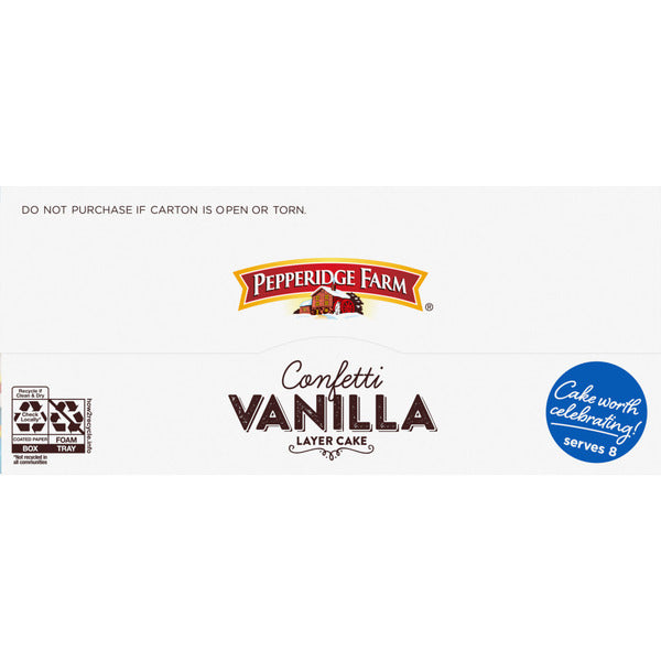 Pepperidge Farm Frozen Confetti Vanilla Layer Cake  DestGlow