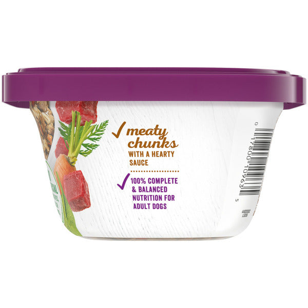 Purina Beneful High Protein, Wet Dog Food With Gravy, Prepared Meals Simmered Beef Entree