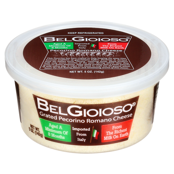 BelGioioso Grated Cheese, Pecorino Romano  DestGlow