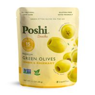 Poshi Lemon &amp; Rosemary Pitted Green Olives️  DestGlow