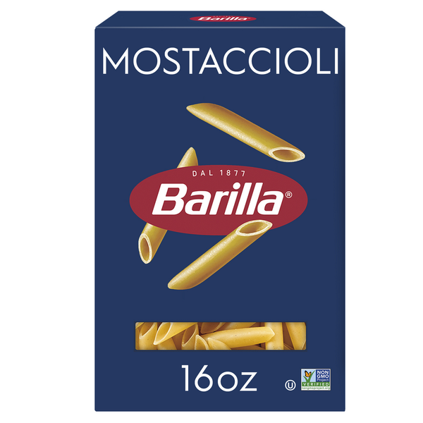 Barilla Mostaccioli - Non-GMO Pasta Made with Durum Wheat Semolina &amp; Kosher Certified