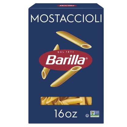 Barilla Mostaccioli - Non-GMO Pasta Made with Durum Wheat Semolina &amp; Kosher Certified